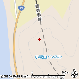 小坂山トンネル周辺の地図