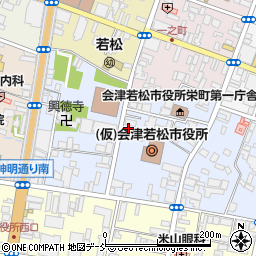 会津若松警察署栄町交番周辺の地図