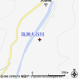 珠洲大谷川周辺の地図