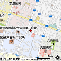 福島県会津若松市上町1-40周辺の地図