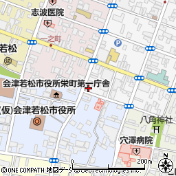 福島県会津若松市上町1-2周辺の地図
