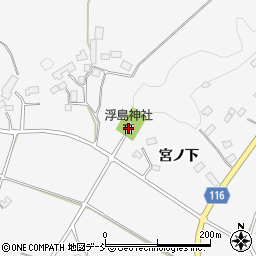 浮島神社周辺の地図