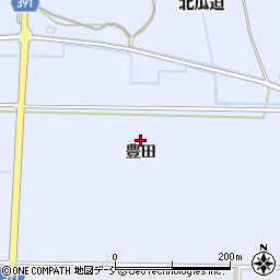 福島県浪江町（双葉郡）棚塩（豊田）周辺の地図