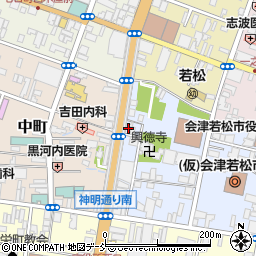 会津ショップやまが周辺の地図