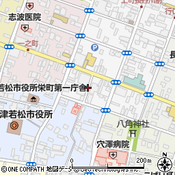福島県会津若松市上町1周辺の地図