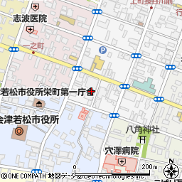 福島県会津若松市上町1-36周辺の地図