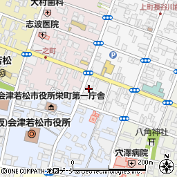 福島県会津若松市上町1-5周辺の地図