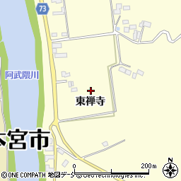 福島県本宮市糠沢東禅寺周辺の地図