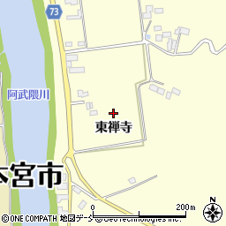 福島県本宮市糠沢（東禅寺）周辺の地図