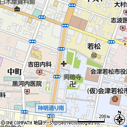 ＮＯＶＡ　福島・会津若松神明通り校周辺の地図