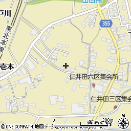 福島県本宮市仁井田申周辺の地図