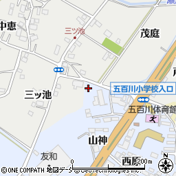 福島県本宮市荒井山神64-3周辺の地図