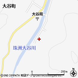 石川県珠洲市大谷町17周辺の地図