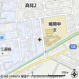 新潟県長岡市高見町44周辺の地図