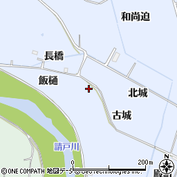 福島県双葉郡浪江町北幾世橋古城周辺の地図