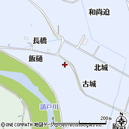 福島県浪江町（双葉郡）北幾世橋（古城）周辺の地図