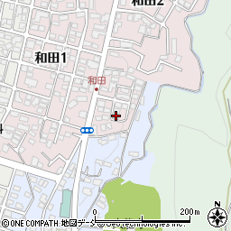 会津マンガ文化教会周辺の地図