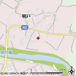 新潟県長岡市明戸44周辺の地図