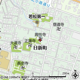 興性寺周辺の地図