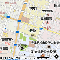 Ｄ’クラディア会津一之町周辺の地図