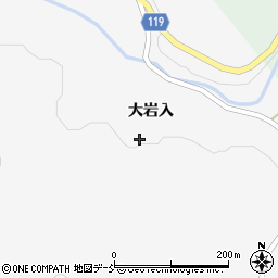 福島県本宮市白岩大岩入周辺の地図