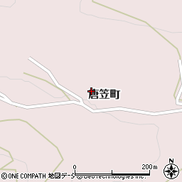 石川県珠洲市唐笠町（ト）周辺の地図