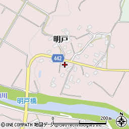 新潟県長岡市明戸124周辺の地図