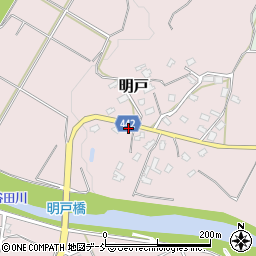 新潟県長岡市明戸421周辺の地図