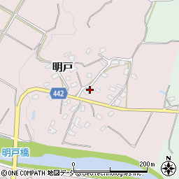 新潟県長岡市明戸142周辺の地図
