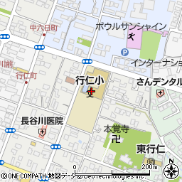 会津若松市立行仁小学校周辺の地図