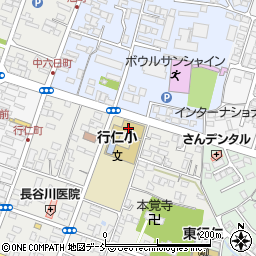 会津若松市役所　児童センター行仁町児童センター周辺の地図