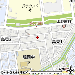 新潟県長岡市高見周辺の地図