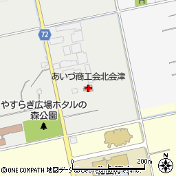 あいづ商工会北会津会館周辺の地図