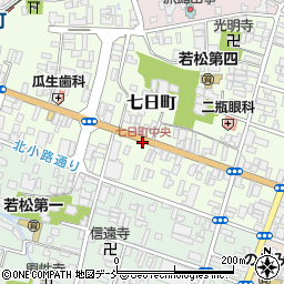 七日町中央周辺の地図