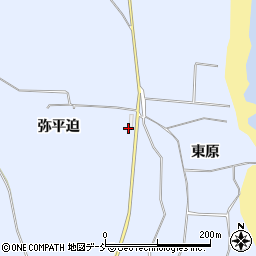 福島県浪江町（双葉郡）棚塩（弥平迫）周辺の地図