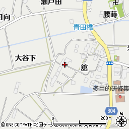 福島県本宮市青田舘55周辺の地図