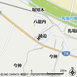 福島県浪江町（双葉郡）室原（樋迫）周辺の地図