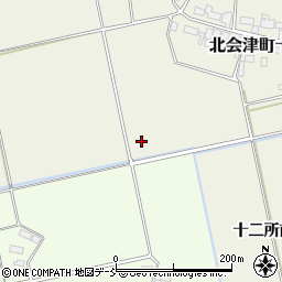 福島県会津若松市北会津町十二所（十二所）周辺の地図