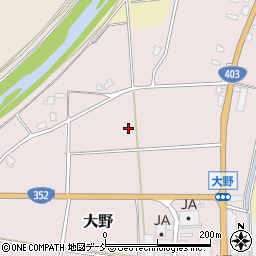 新潟県長岡市大野周辺の地図
