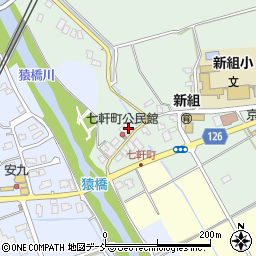 新潟県長岡市七軒町周辺の地図