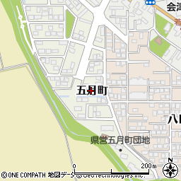 福島県会津若松市五月町46周辺の地図