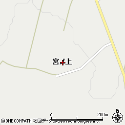 福島県双葉郡浪江町室原宮ノ上周辺の地図