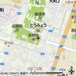 福島県会津若松市大町周辺の地図