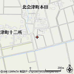 福島県会津若松市北会津町本田中村周辺の地図