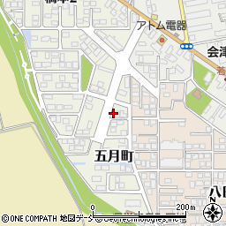 福島県会津若松市五月町97周辺の地図