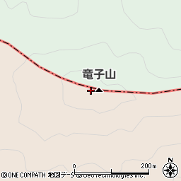 竜子山周辺の地図