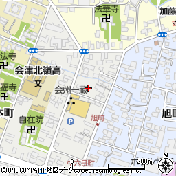福島県会津若松市相生町周辺の地図