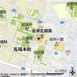 会津北嶺高校周辺の地図