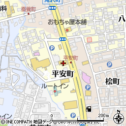ココス会津若松店周辺の地図