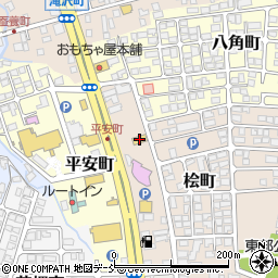 炭火焼肉牛角会津若松店周辺の地図